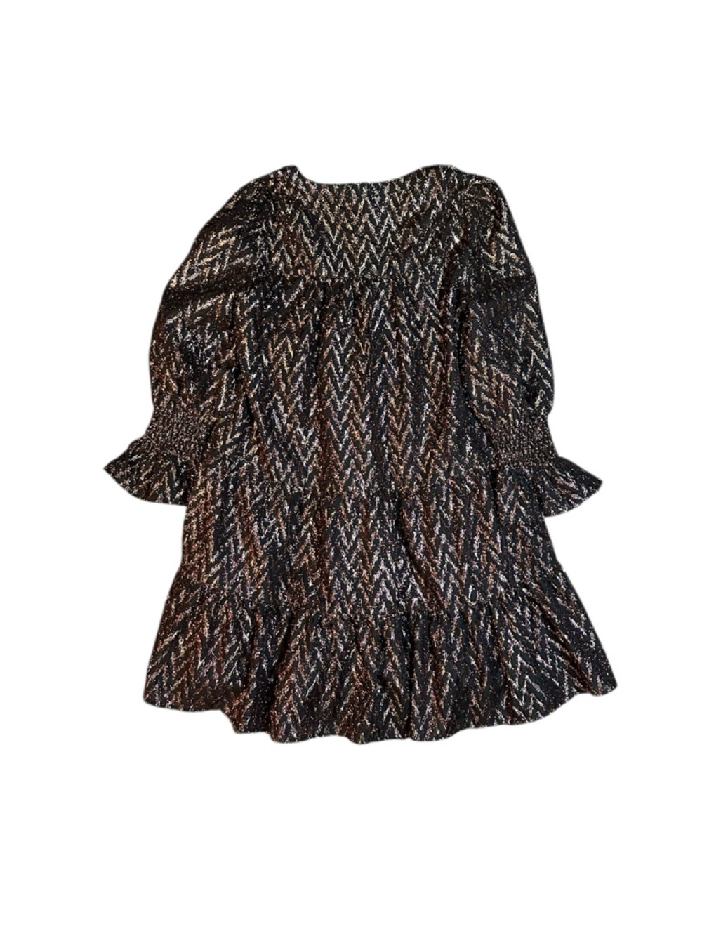 Pomander Place Metallic Ikat Kenzo Dress M - Picture 6 of 7